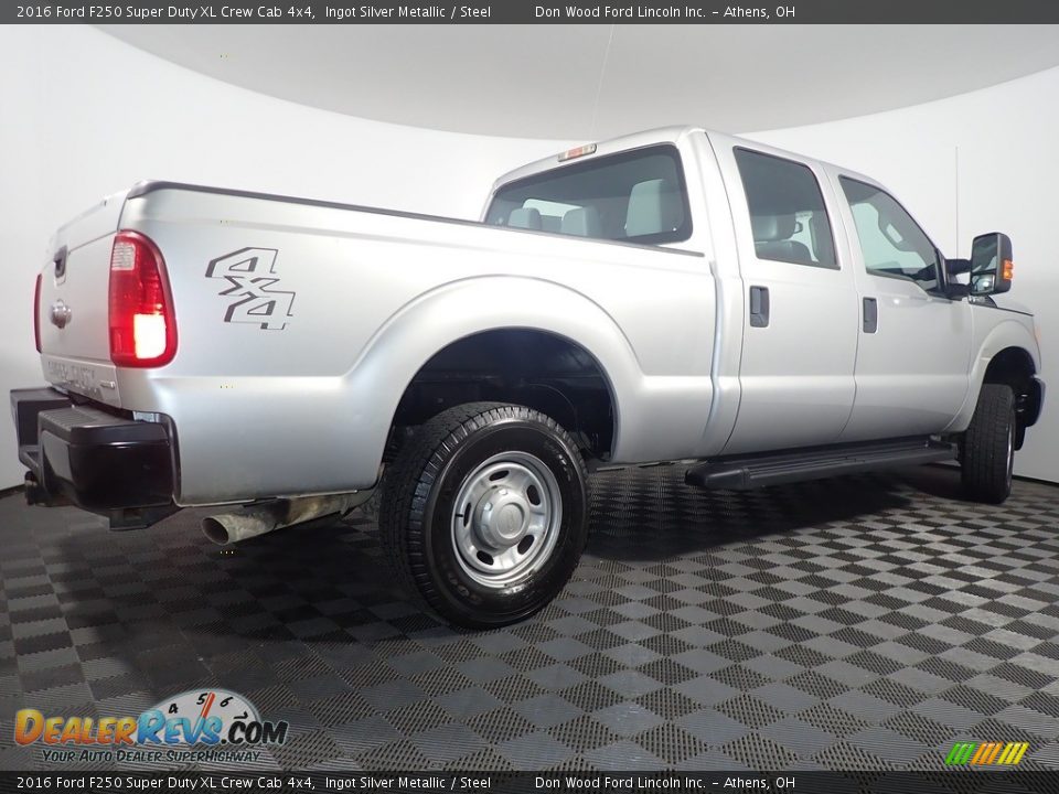 2016 Ford F250 Super Duty XL Crew Cab 4x4 Ingot Silver Metallic / Steel Photo #13