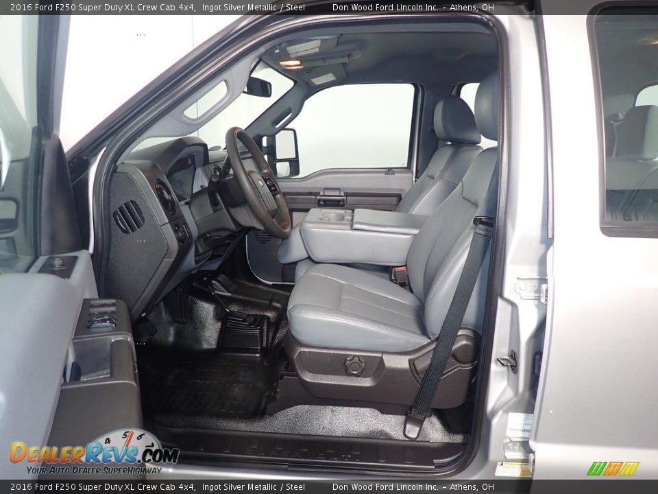 2016 Ford F250 Super Duty XL Crew Cab 4x4 Ingot Silver Metallic / Steel Photo #19