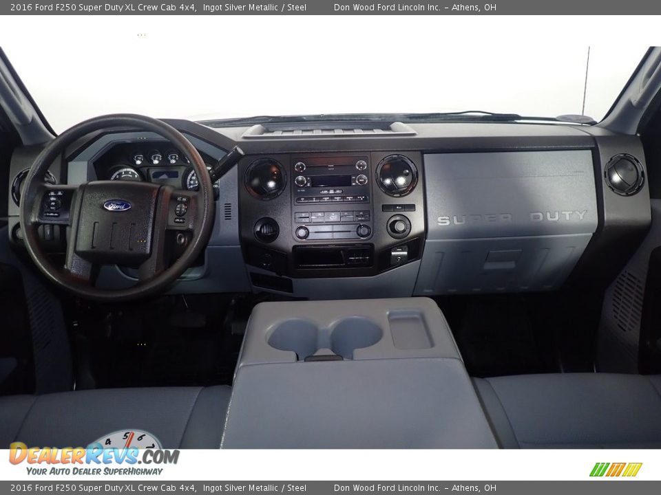 2016 Ford F250 Super Duty XL Crew Cab 4x4 Ingot Silver Metallic / Steel Photo #21
