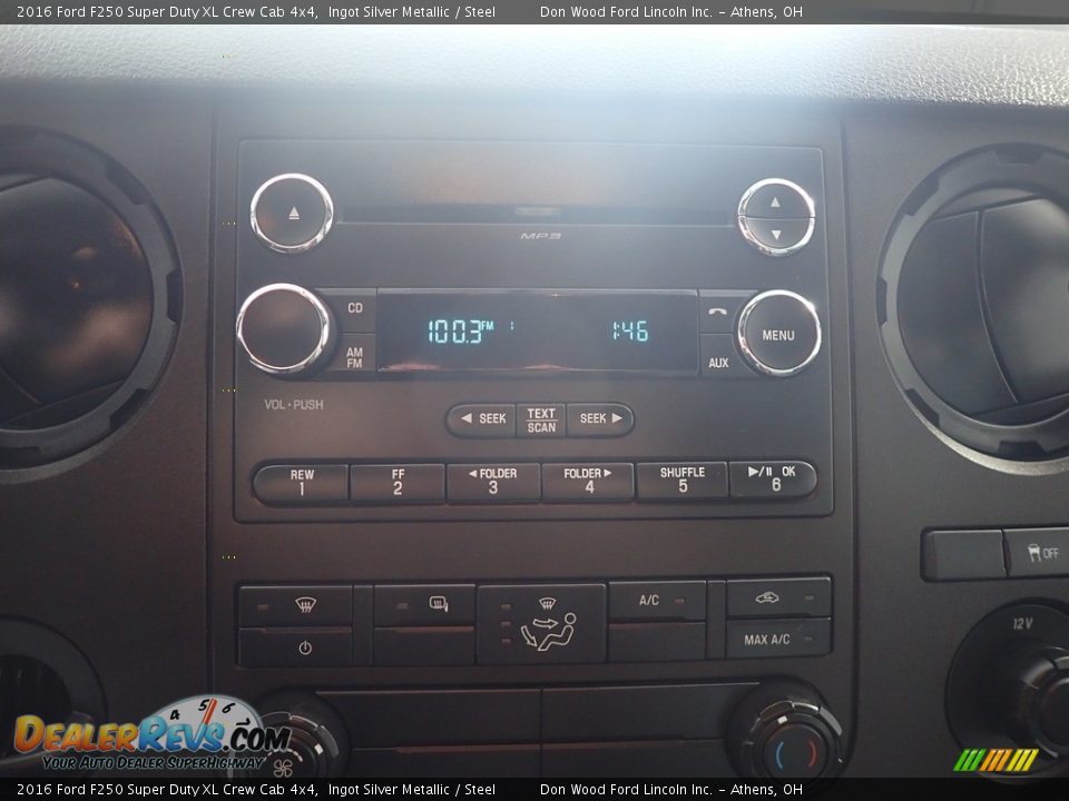 2016 Ford F250 Super Duty XL Crew Cab 4x4 Ingot Silver Metallic / Steel Photo #23