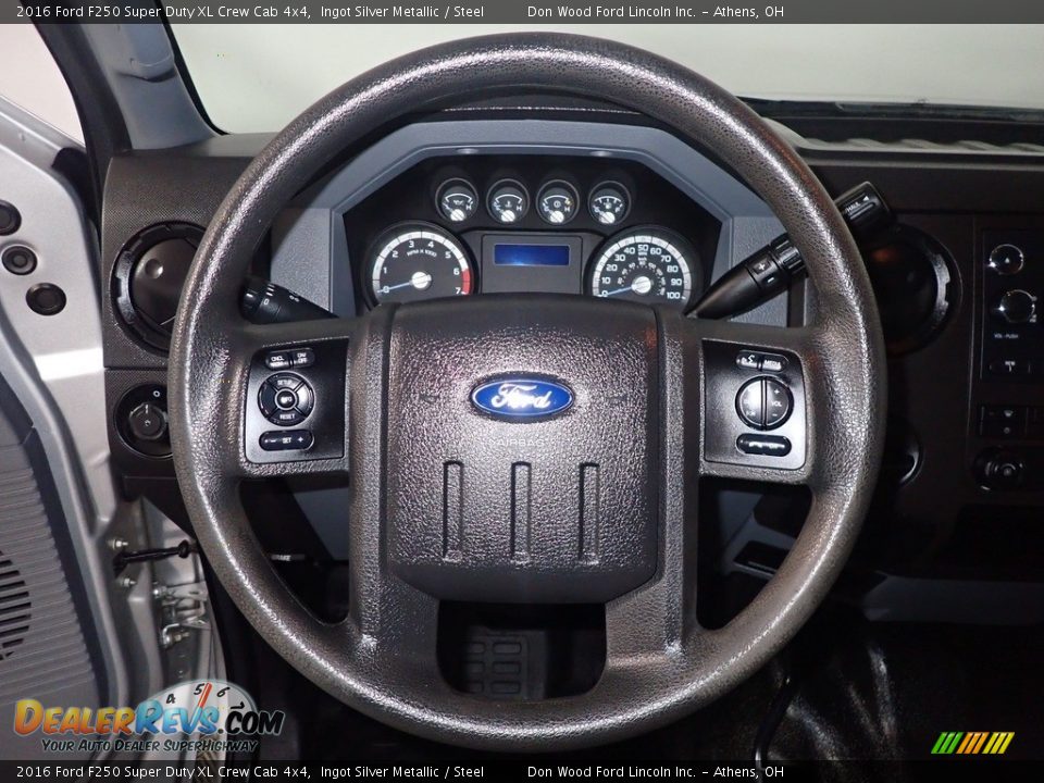 2016 Ford F250 Super Duty XL Crew Cab 4x4 Ingot Silver Metallic / Steel Photo #24