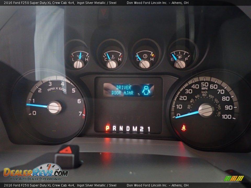 2016 Ford F250 Super Duty XL Crew Cab 4x4 Ingot Silver Metallic / Steel Photo #25