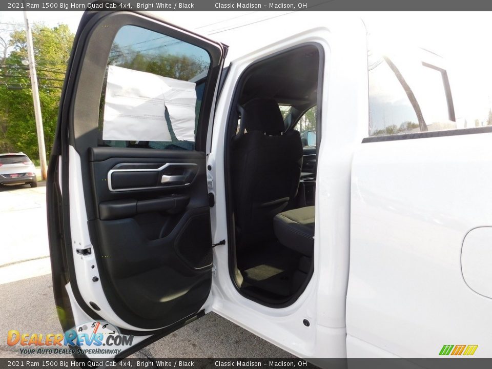 2021 Ram 1500 Big Horn Quad Cab 4x4 Bright White / Black Photo #6