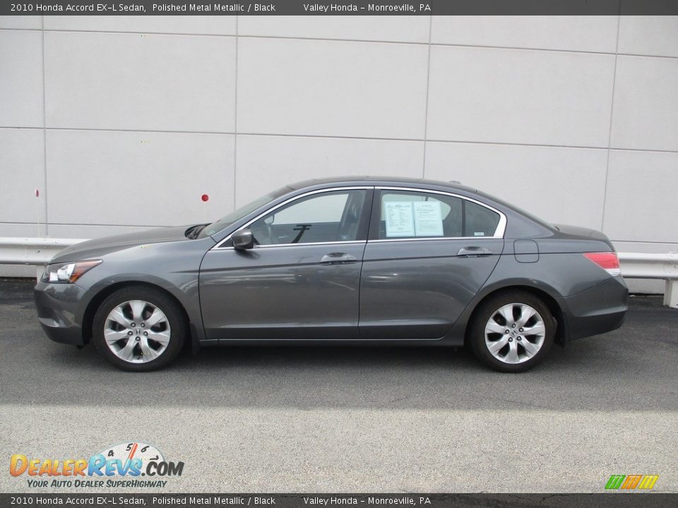 2010 Honda Accord EX-L Sedan Polished Metal Metallic / Black Photo #2