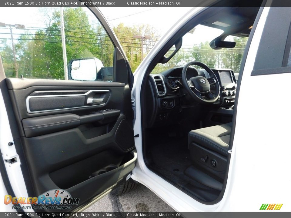 2021 Ram 1500 Big Horn Quad Cab 4x4 Bright White / Black Photo #8