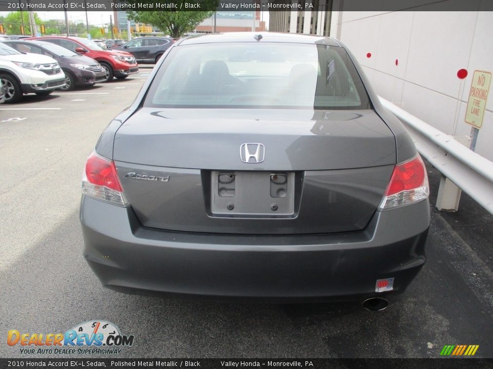 2010 Honda Accord EX-L Sedan Polished Metal Metallic / Black Photo #4