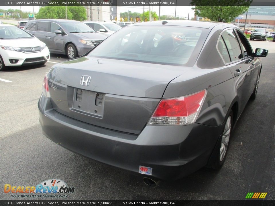 2010 Honda Accord EX-L Sedan Polished Metal Metallic / Black Photo #5
