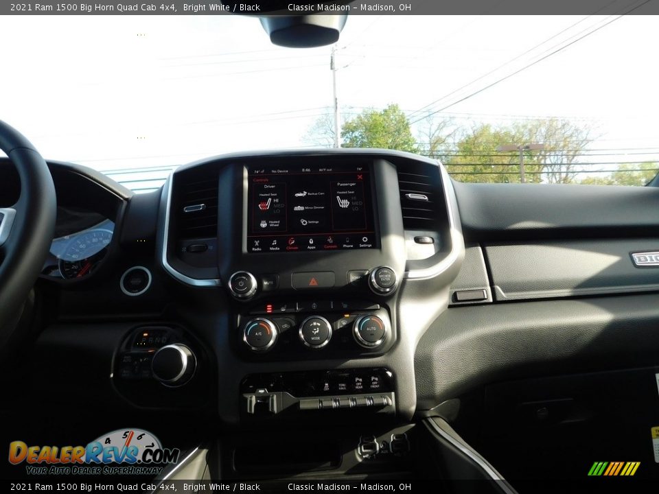 2021 Ram 1500 Big Horn Quad Cab 4x4 Bright White / Black Photo #11