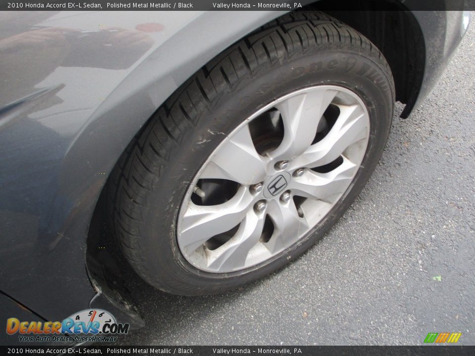 2010 Honda Accord EX-L Sedan Polished Metal Metallic / Black Photo #6