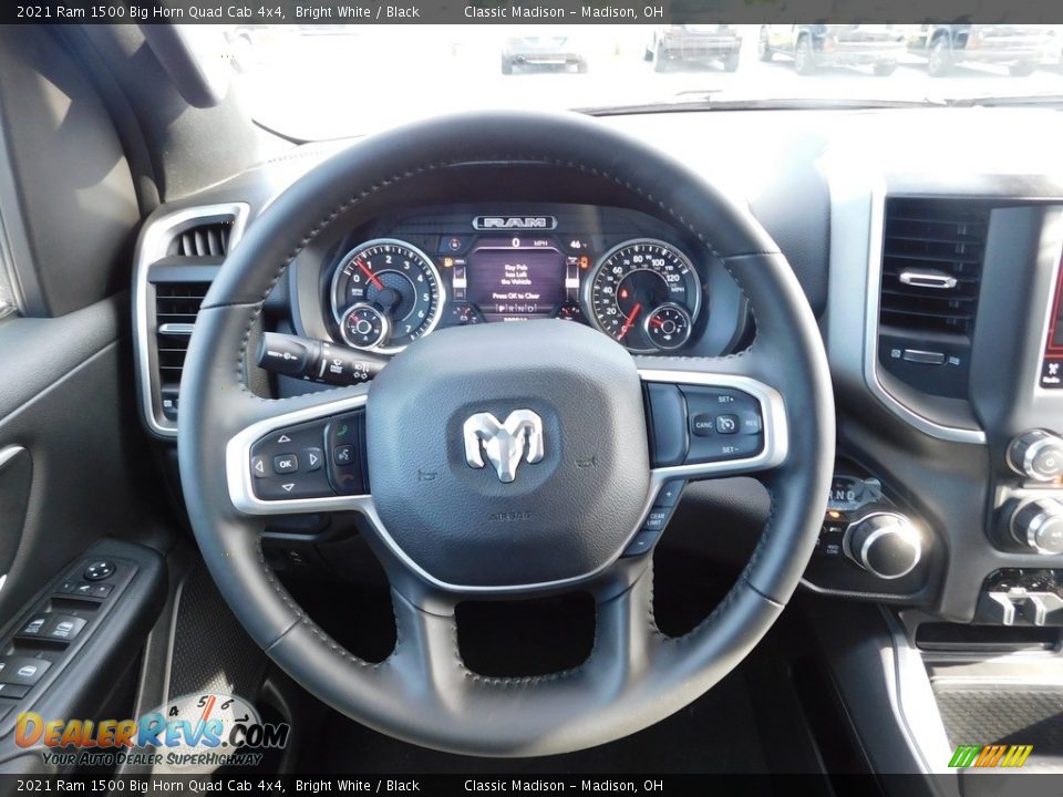 2021 Ram 1500 Big Horn Quad Cab 4x4 Bright White / Black Photo #13