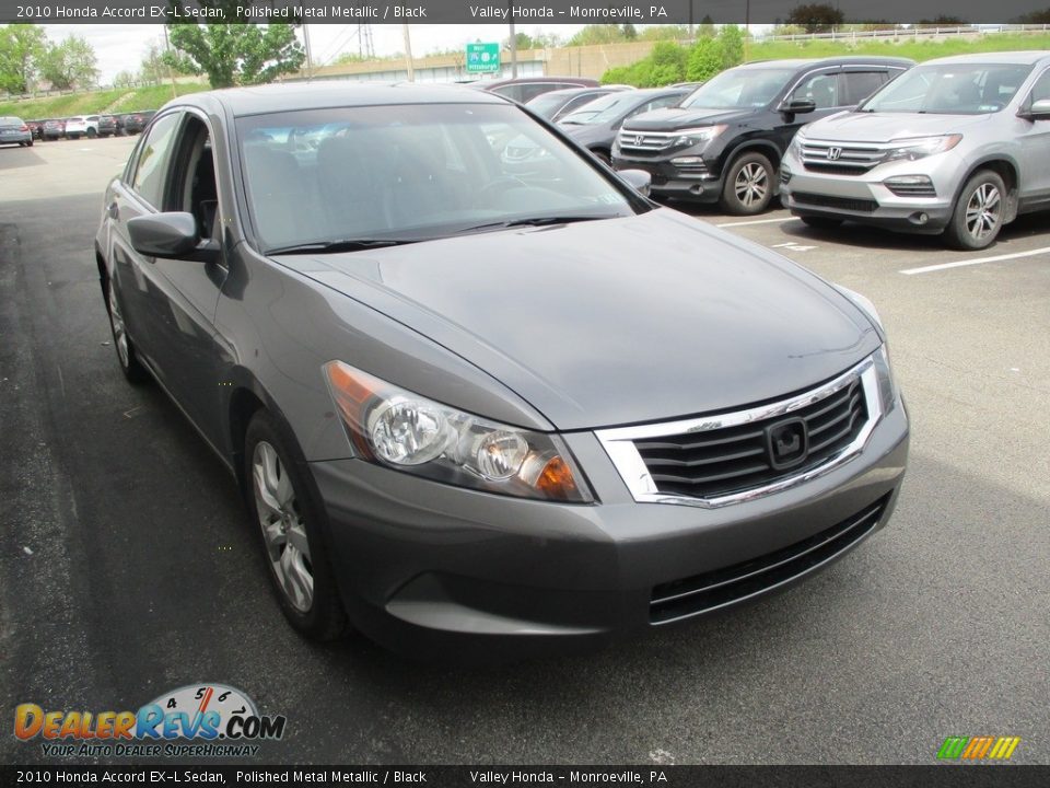 2010 Honda Accord EX-L Sedan Polished Metal Metallic / Black Photo #7