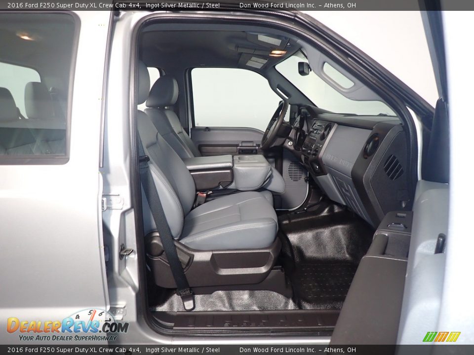 2016 Ford F250 Super Duty XL Crew Cab 4x4 Ingot Silver Metallic / Steel Photo #35