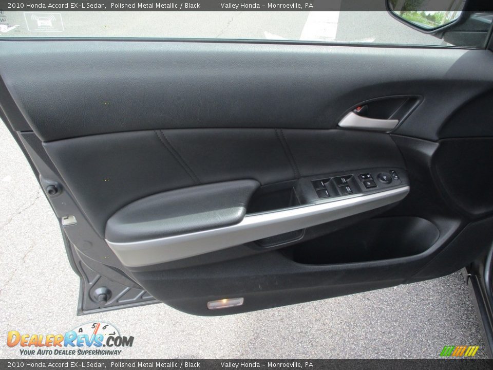 2010 Honda Accord EX-L Sedan Polished Metal Metallic / Black Photo #10