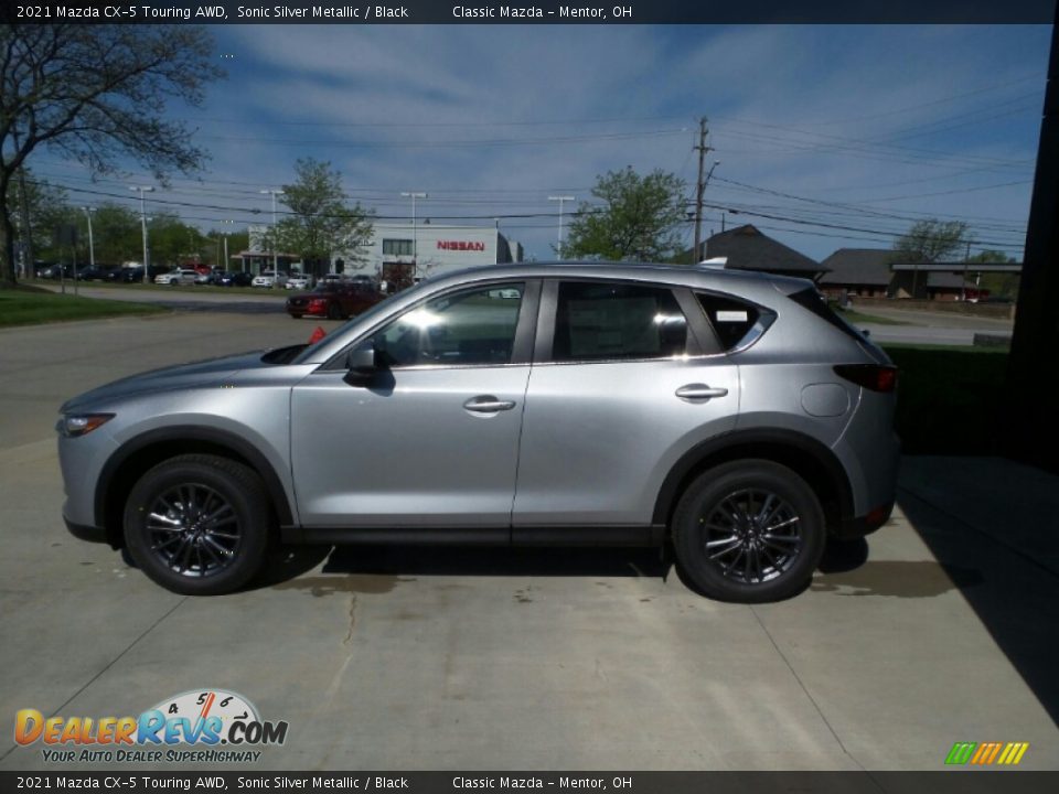 2021 Mazda CX-5 Touring AWD Sonic Silver Metallic / Black Photo #6
