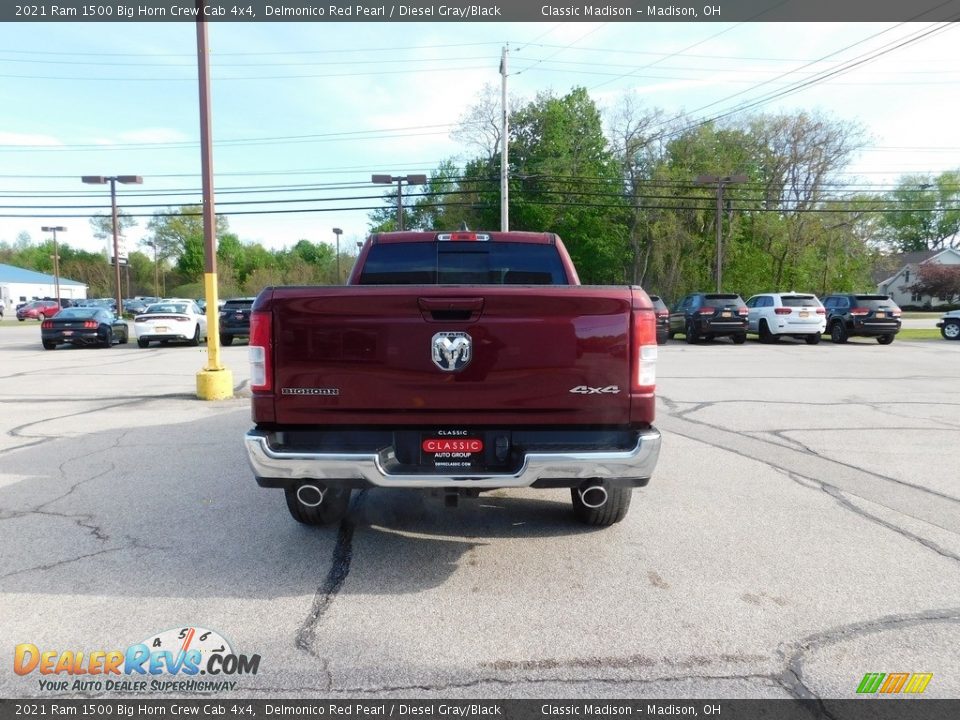 2021 Ram 1500 Big Horn Crew Cab 4x4 Delmonico Red Pearl / Diesel Gray/Black Photo #4