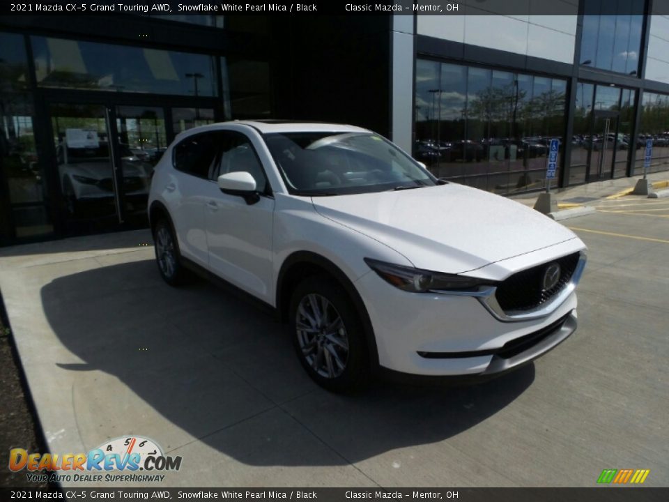 2021 Mazda CX-5 Grand Touring AWD Snowflake White Pearl Mica / Black Photo #1
