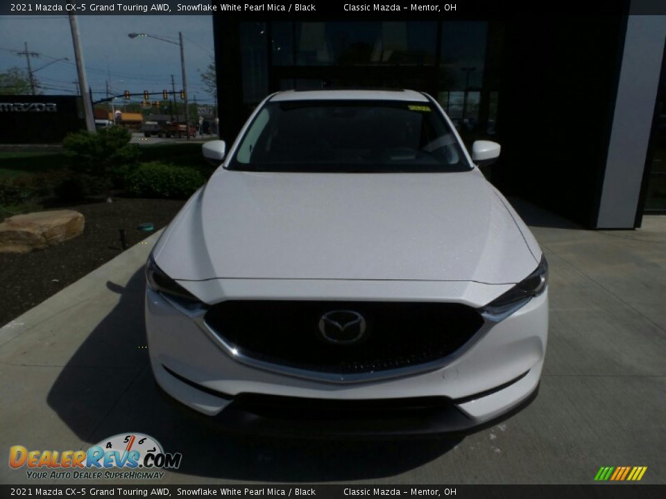 2021 Mazda CX-5 Grand Touring AWD Snowflake White Pearl Mica / Black Photo #2
