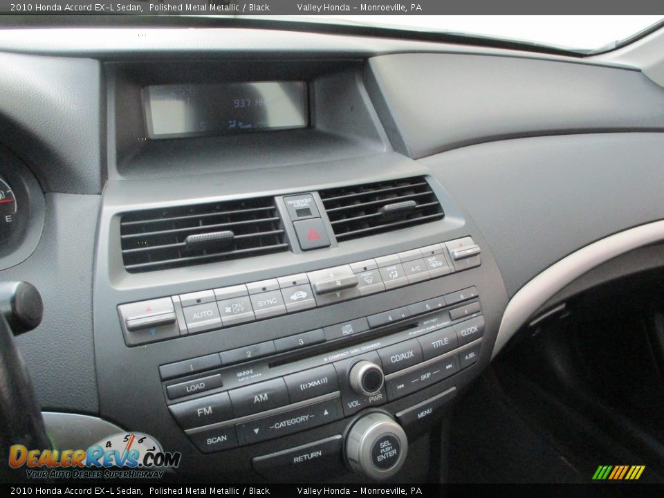 2010 Honda Accord EX-L Sedan Polished Metal Metallic / Black Photo #15