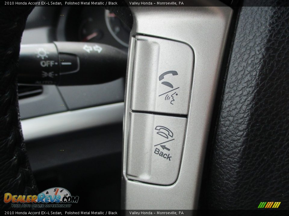 2010 Honda Accord EX-L Sedan Polished Metal Metallic / Black Photo #17