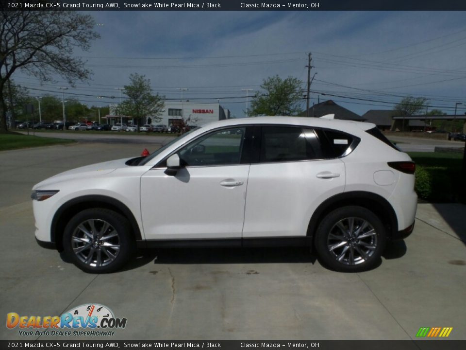 2021 Mazda CX-5 Grand Touring AWD Snowflake White Pearl Mica / Black Photo #6