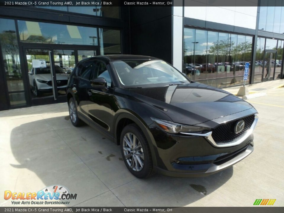 2021 Mazda CX-5 Grand Touring AWD Jet Black Mica / Black Photo #1