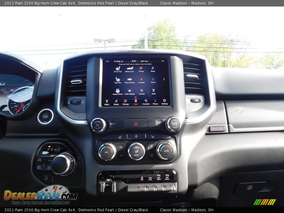 2021 Ram 1500 Big Horn Crew Cab 4x4 Delmonico Red Pearl / Diesel Gray/Black Photo #12