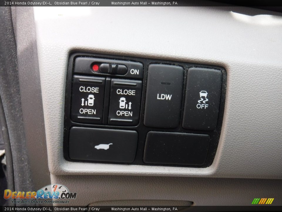 2014 Honda Odyssey EX-L Obsidian Blue Pearl / Gray Photo #14