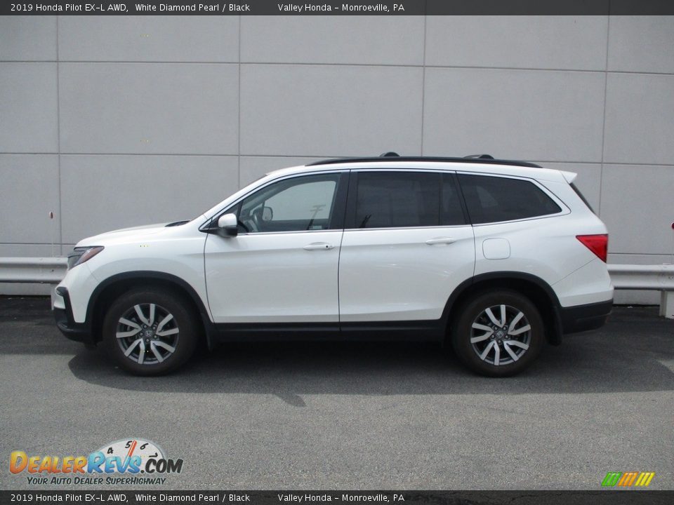 2019 Honda Pilot EX-L AWD White Diamond Pearl / Black Photo #2