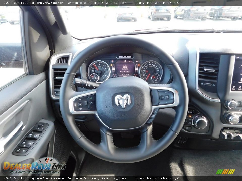 2021 Ram 1500 Big Horn Crew Cab 4x4 Delmonico Red Pearl / Diesel Gray/Black Photo #14