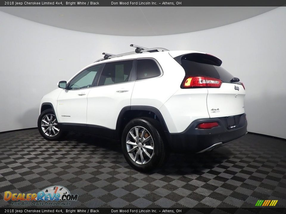2018 Jeep Cherokee Limited 4x4 Bright White / Black Photo #11