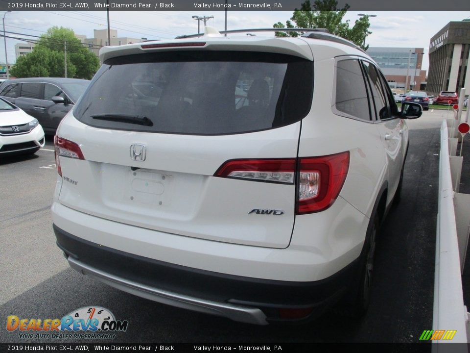 2019 Honda Pilot EX-L AWD White Diamond Pearl / Black Photo #5