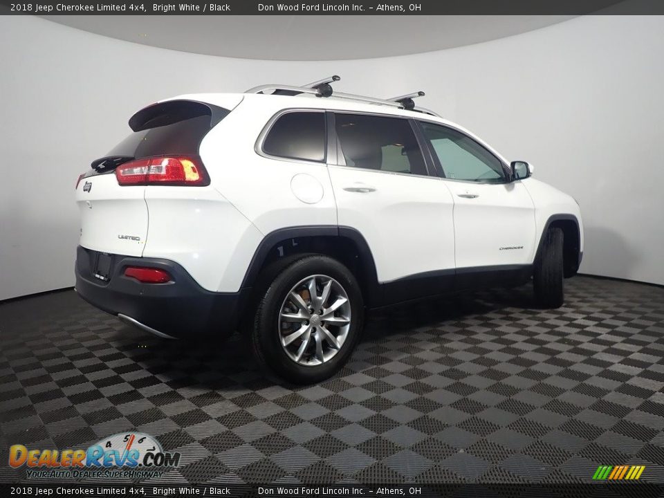 2018 Jeep Cherokee Limited 4x4 Bright White / Black Photo #15