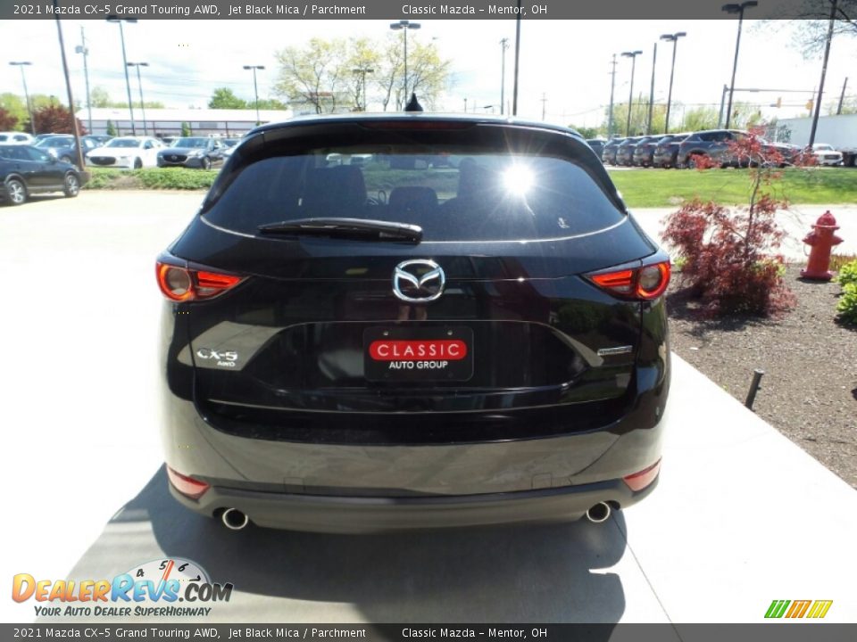 2021 Mazda CX-5 Grand Touring AWD Jet Black Mica / Parchment Photo #5