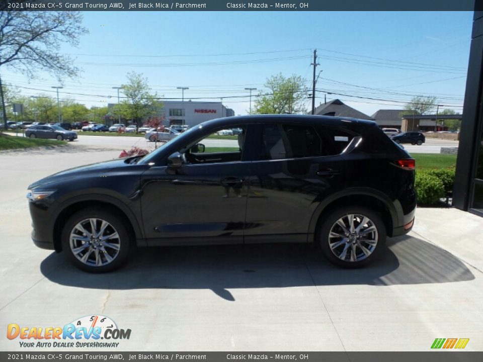 2021 Mazda CX-5 Grand Touring AWD Jet Black Mica / Parchment Photo #6