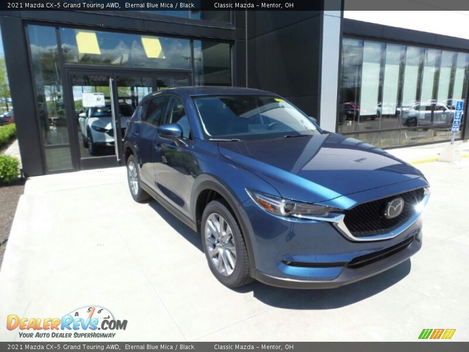 2021 Mazda CX-5 Grand Touring AWD Eternal Blue Mica / Black Photo #1