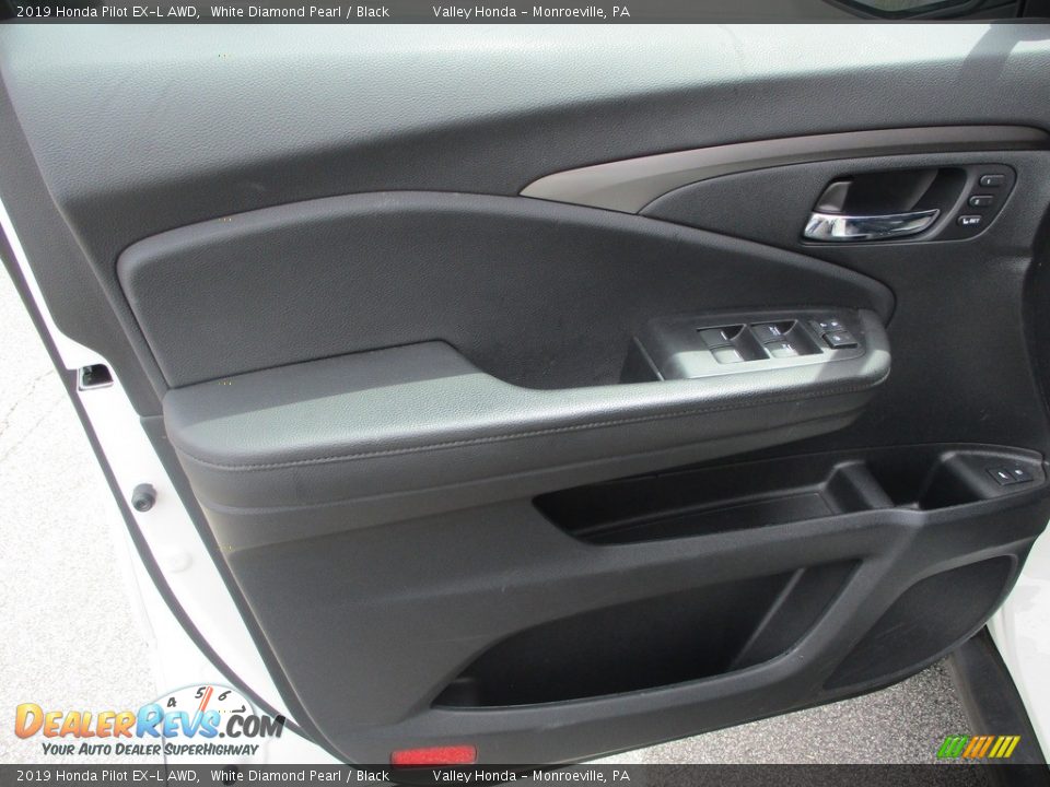 2019 Honda Pilot EX-L AWD White Diamond Pearl / Black Photo #10