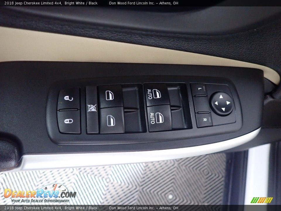 2018 Jeep Cherokee Limited 4x4 Bright White / Black Photo #20