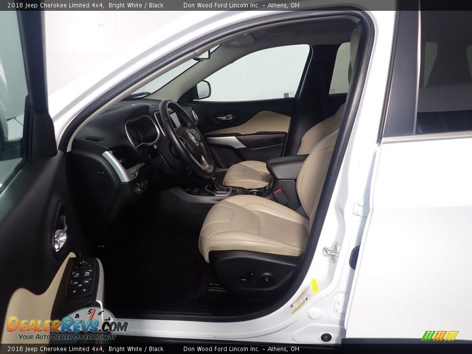 2018 Jeep Cherokee Limited 4x4 Bright White / Black Photo #21