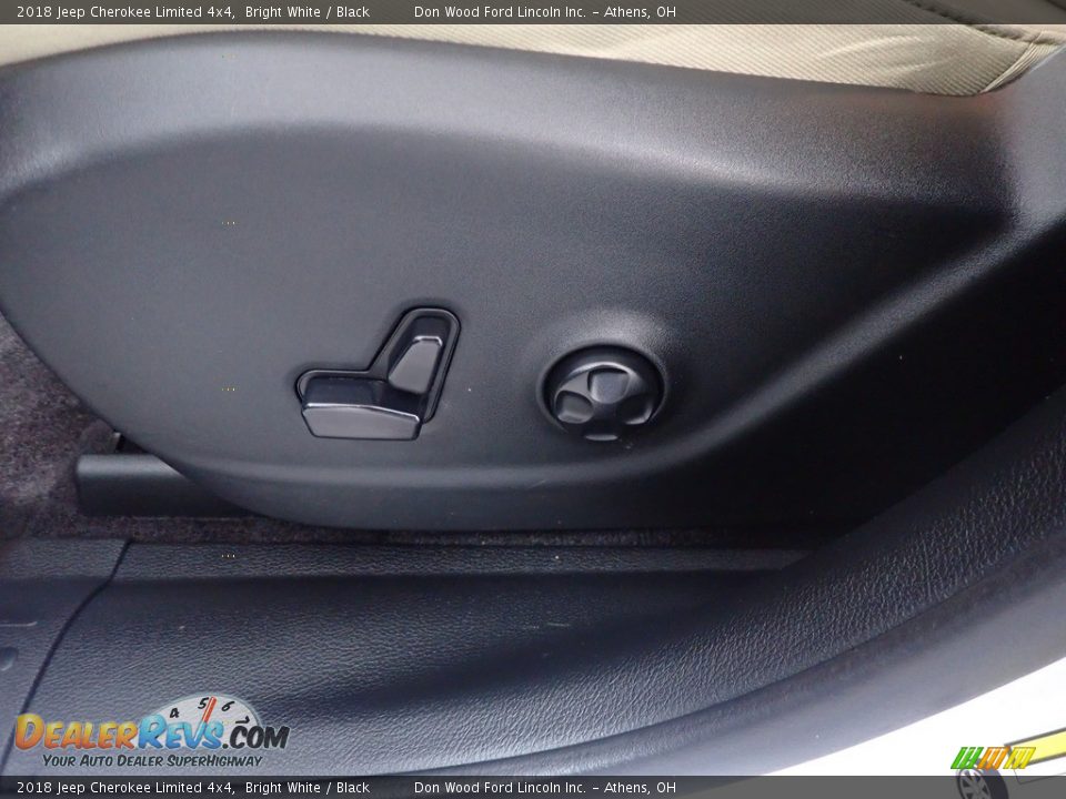 2018 Jeep Cherokee Limited 4x4 Bright White / Black Photo #22