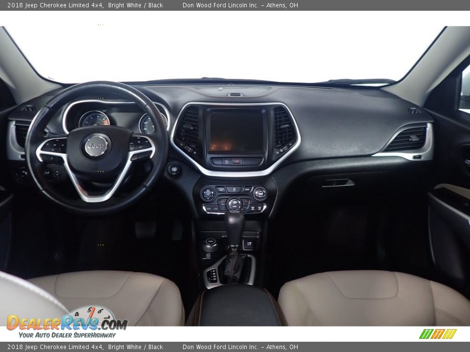 2018 Jeep Cherokee Limited 4x4 Bright White / Black Photo #23