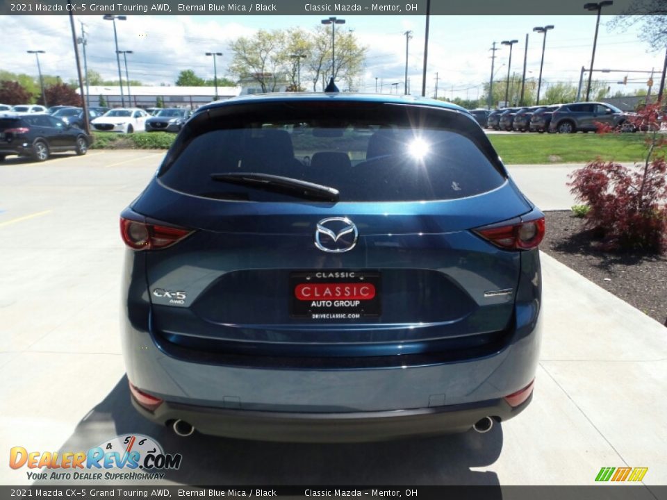 2021 Mazda CX-5 Grand Touring AWD Eternal Blue Mica / Black Photo #5