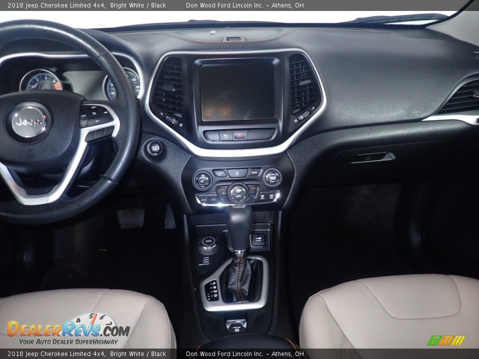 2018 Jeep Cherokee Limited 4x4 Bright White / Black Photo #24