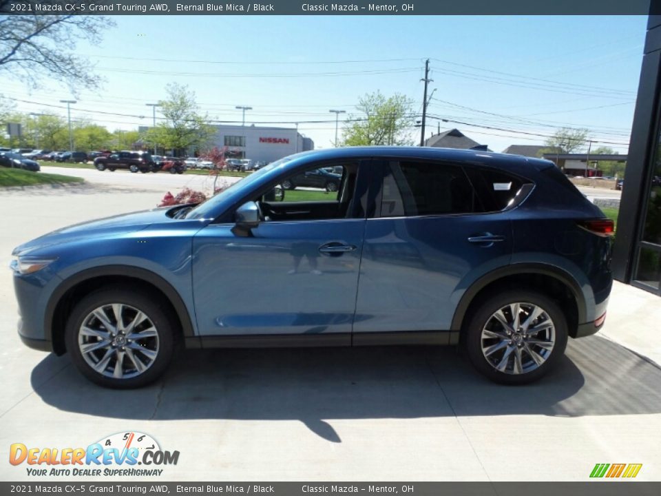 2021 Mazda CX-5 Grand Touring AWD Eternal Blue Mica / Black Photo #6