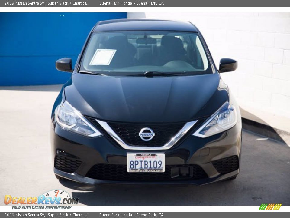 2019 Nissan Sentra SV Super Black / Charcoal Photo #7