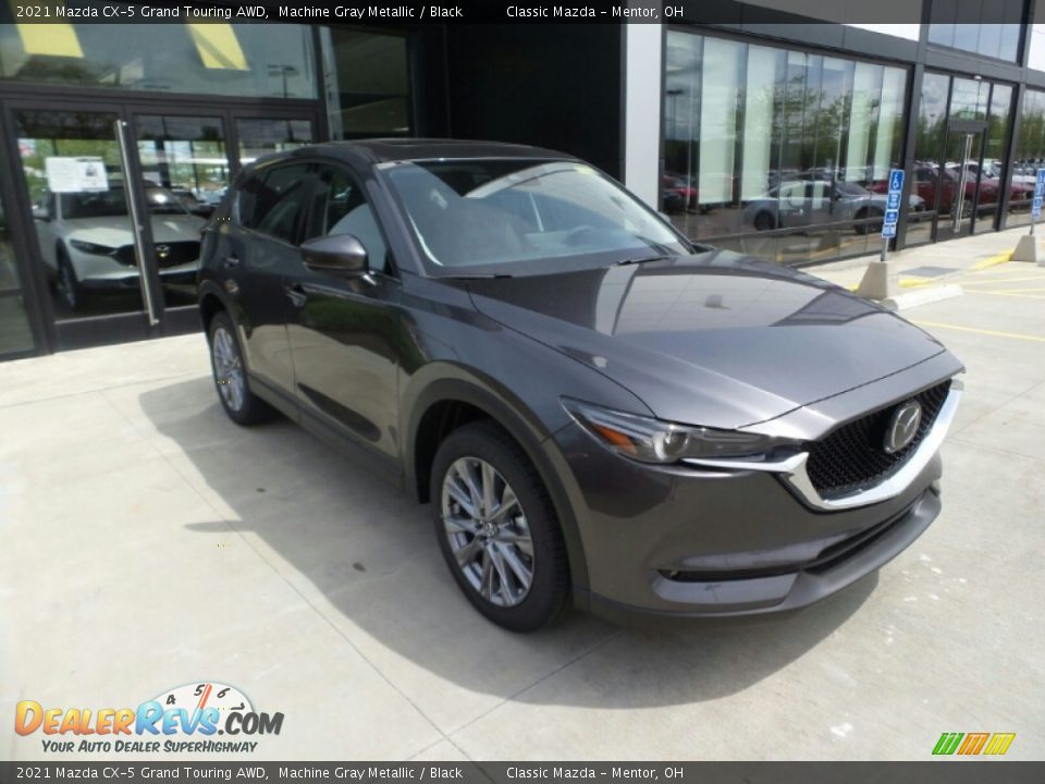 2021 Mazda CX-5 Grand Touring AWD Machine Gray Metallic / Black Photo #1