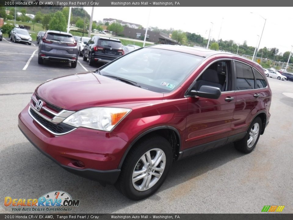 2010 Honda CR-V EX AWD Tango Red Pearl / Gray Photo #6