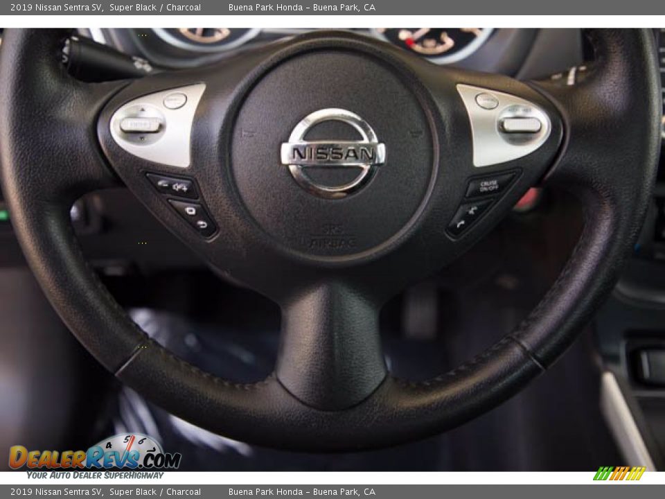 2019 Nissan Sentra SV Super Black / Charcoal Photo #15