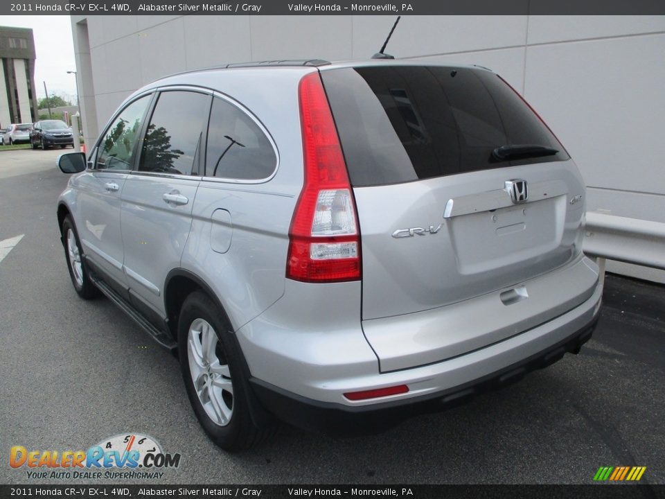 2011 Honda CR-V EX-L 4WD Alabaster Silver Metallic / Gray Photo #3