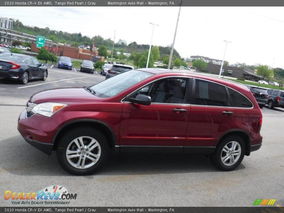 2010 Honda CR-V EX AWD Tango Red Pearl / Gray Photo #7
