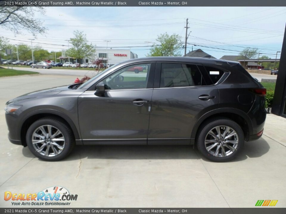 2021 Mazda CX-5 Grand Touring AWD Machine Gray Metallic / Black Photo #6